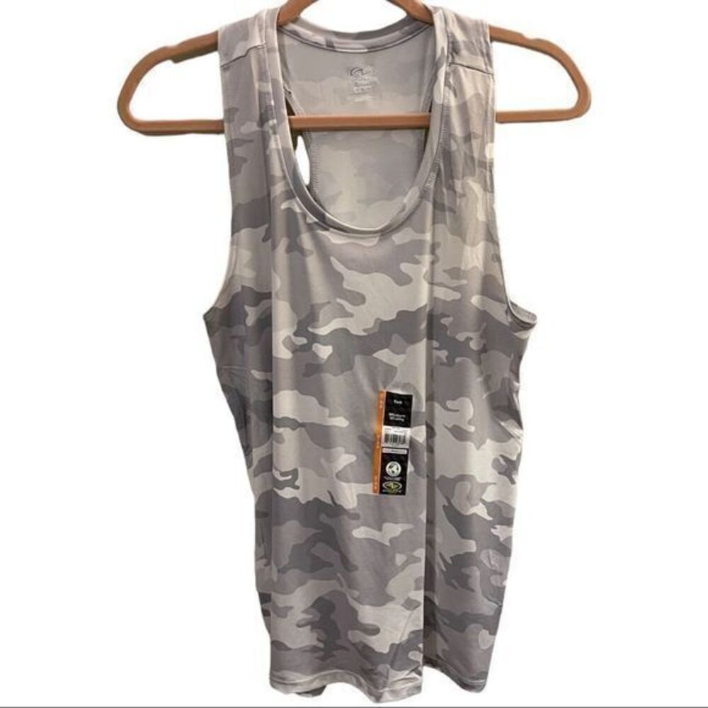 NWT Sz XL Athletic‎ Works Gray Camo Razorback Tank Top